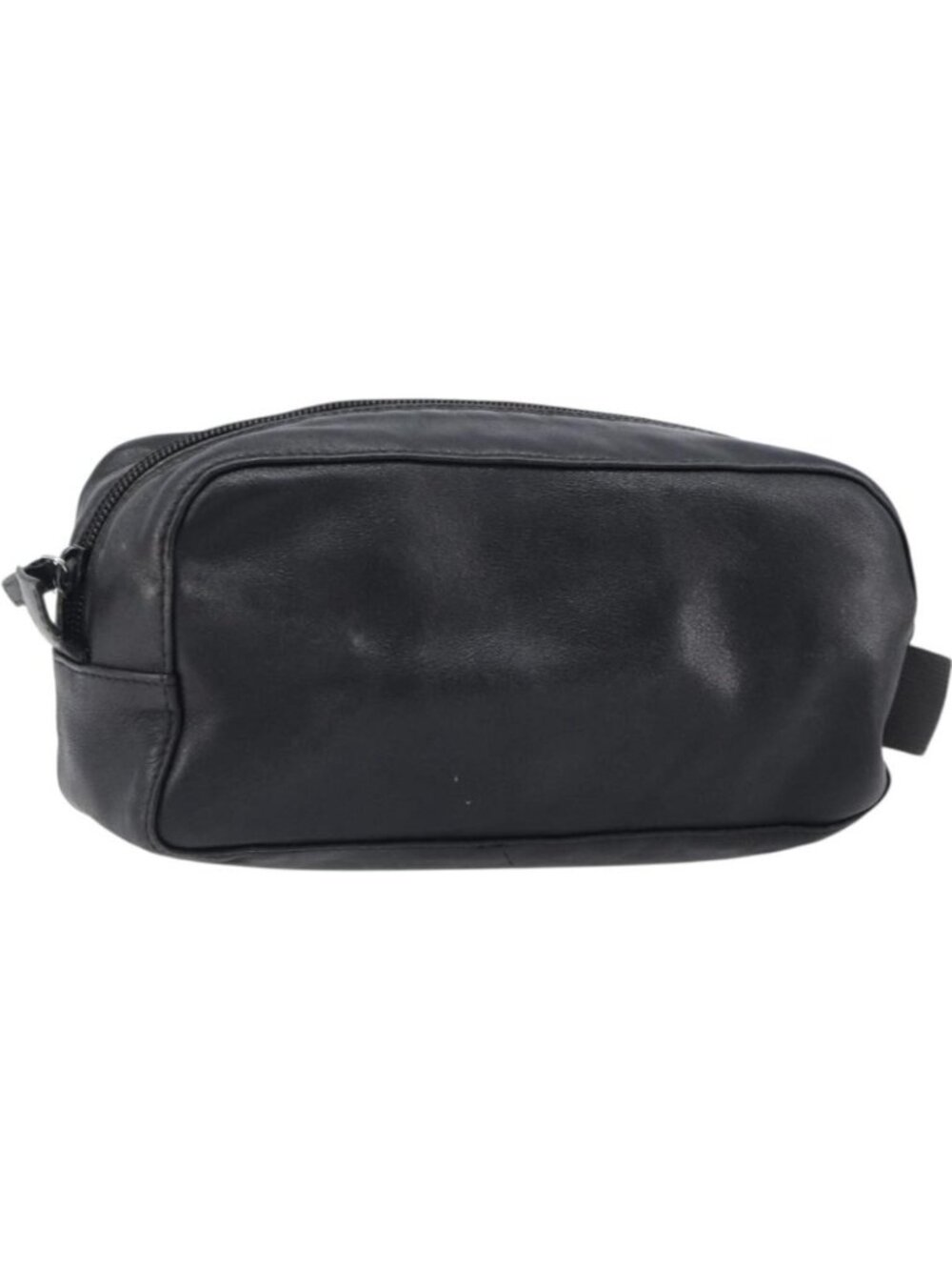 GUCCI Pouch Leather Black Silver 039 0974